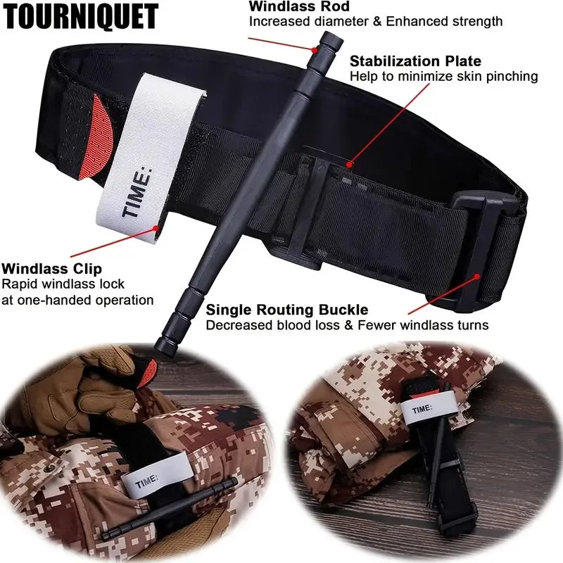 156pcs Tactical First Aid Kit In The Car Accessories
