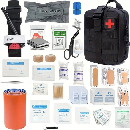 156pcs Tactical First Aid Kit In The Car Accessories