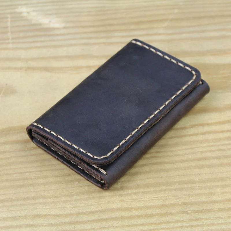 Handmade Genuine Leather Card Wallet Card Holder Unisex