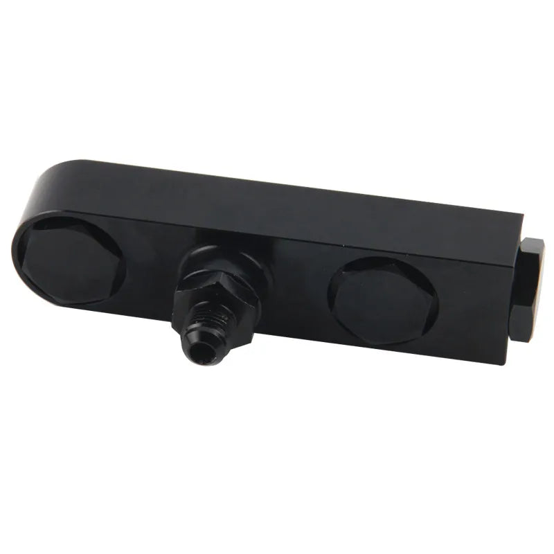 AN6 8 10 Billet Aluminium Assembly 2 in 1 inlet bracket for external Dual Twin Fuel Pumps