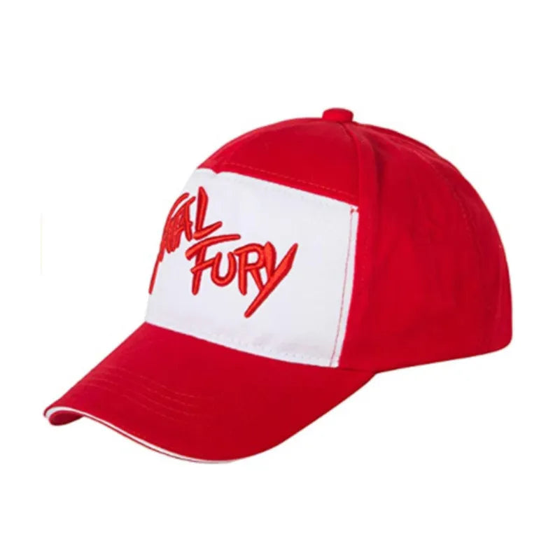 Hat King of Fighters Fatal Fury Terry Bogard Baseball Cap Cosplay Embroidery Adjustable Hat Unisex