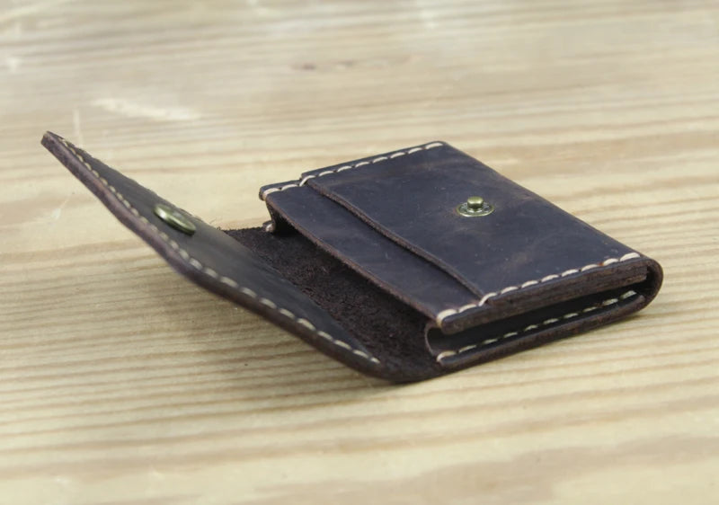 Handmade Genuine Leather Card Wallet Card Holder Unisex