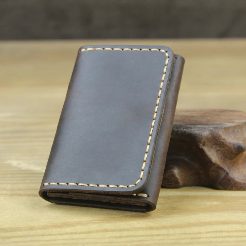 Handmade Genuine Leather Card Wallet Card Holder Unisex
