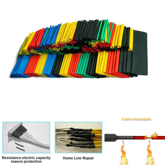 164pcs Set Polyolefin Shrinking Assorted Heat Shrink Tube