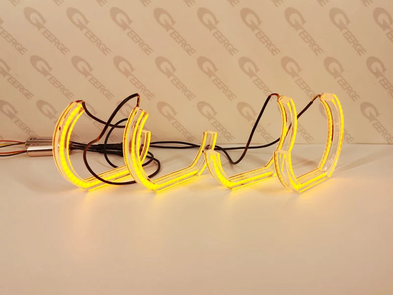 For Toyota Chaser JZX100 Ultra Bright Day Light Turn Signal DTM Style LED Angel Eyes Halo Rings Kit