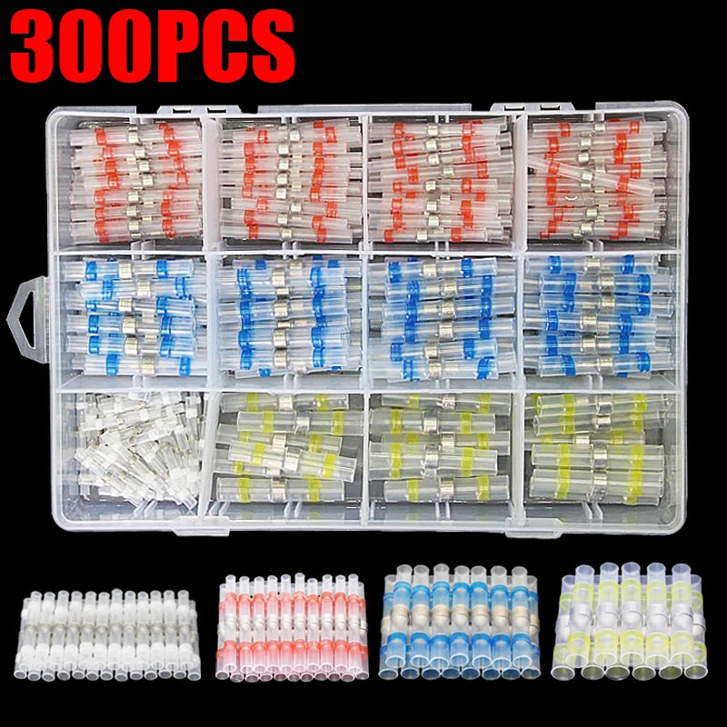 Box-Packed Thermal Shrinkage Electrical Car Wire Connector Solder Extrusion Terminals Block Cable Solder Sleeve