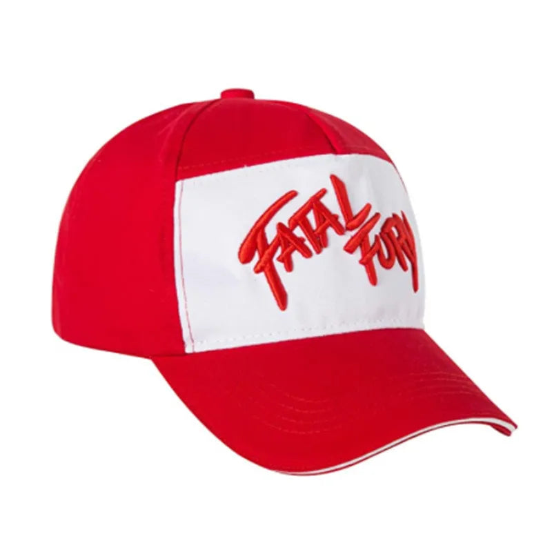 Hat King of Fighters Fatal Fury Terry Bogard Baseball Cap Cosplay Embroidery Adjustable Hat Unisex