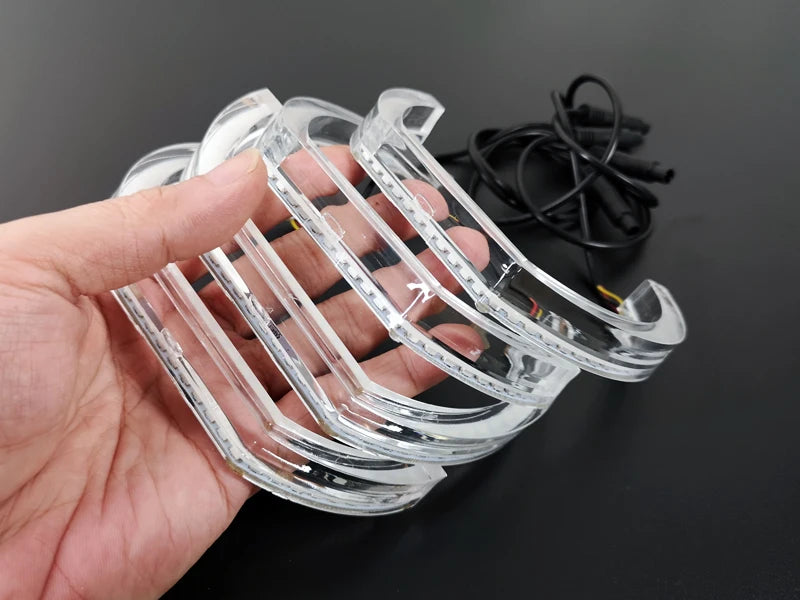 For Toyota Chaser JZX100 Ultra Bright Day Light Turn Signal DTM Style LED Angel Eyes Halo Rings Kit