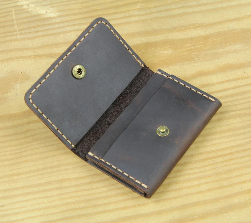 Handmade Genuine Leather Card Wallet Card Holder Unisex