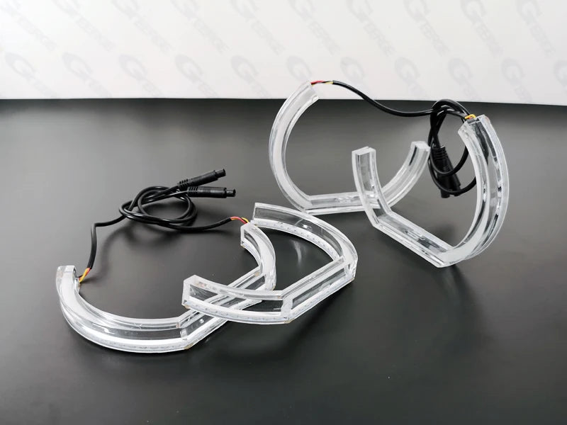 For Toyota Chaser JZX100 Ultra Bright Day Light Turn Signal DTM Style LED Angel Eyes Halo Rings Kit