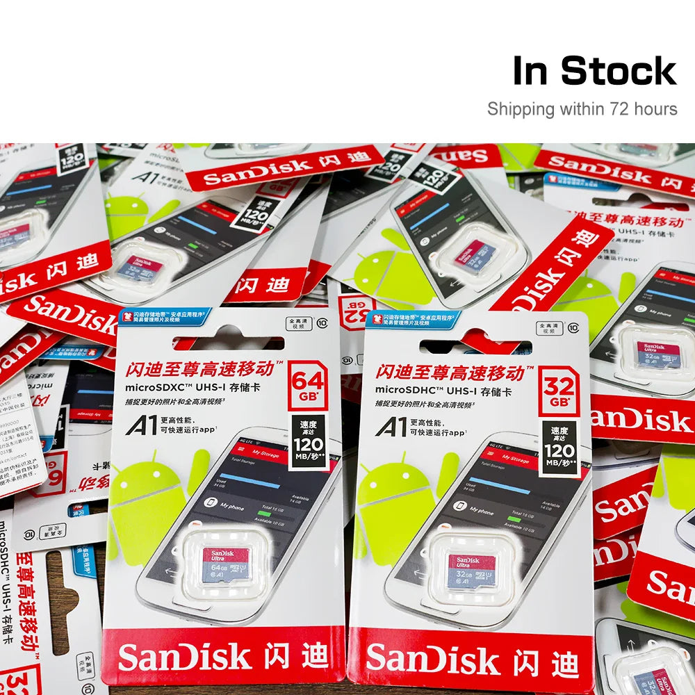 SD Adapter TFcard 64GB 16GB 32GB Memory Card 128GB Class 10