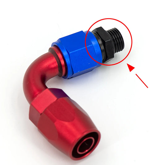 1Pcs Aluminum Alloy AN6/AN8/AN10/AN12 to AN/M14/M16/M18x1.5 Metric Fuel Hose Adapter Pipe Thread Fitting for Oil Cooler System