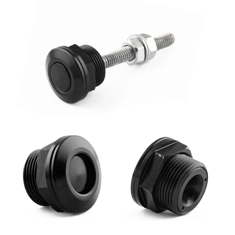 1Pcs 22mm Universal Car Hood Pins Kit Aluminum Push Button Bonnet Quick Release Latch Bumper License Plate Lock Clip