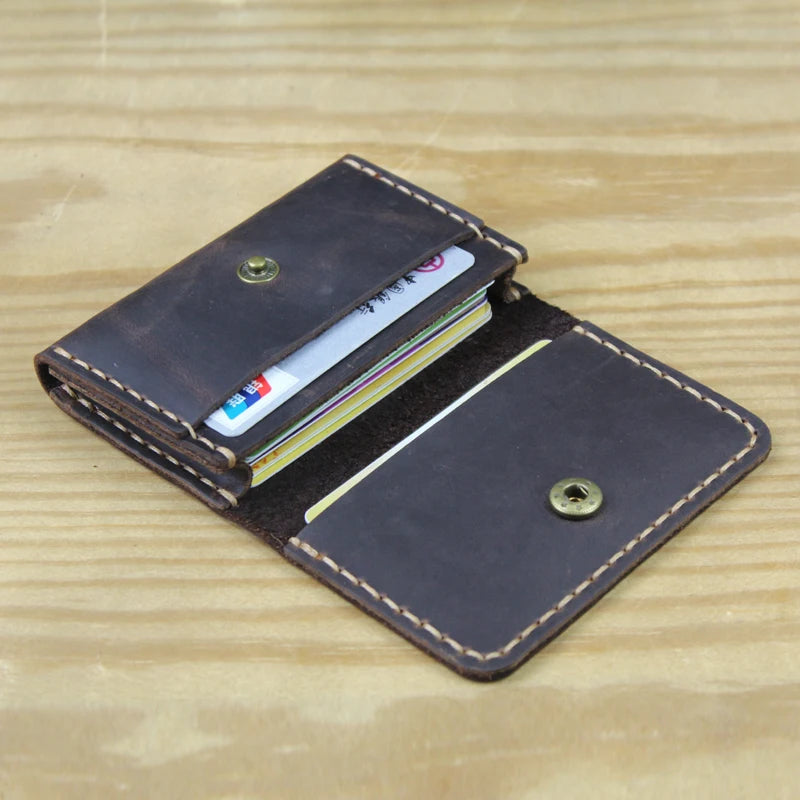 Handmade Genuine Leather Card Wallet Card Holder Unisex