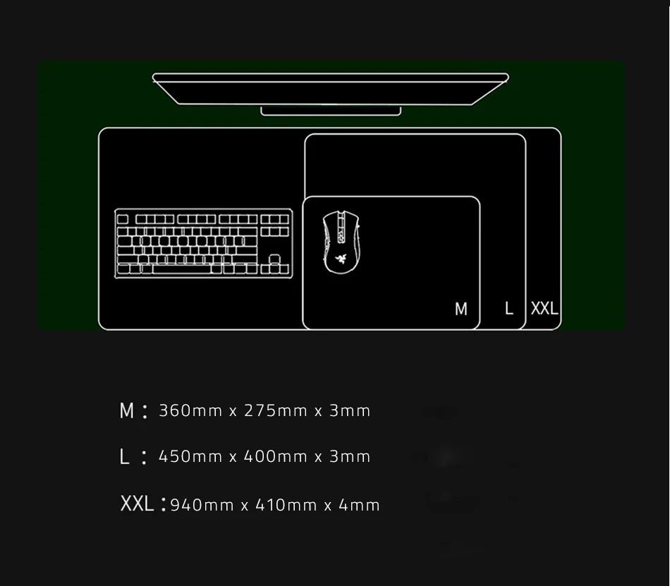 Razer Goliathus V3 Gaming Mouse Pad with Anti - slip Design, Fabric Surface for E - sports and PC Games