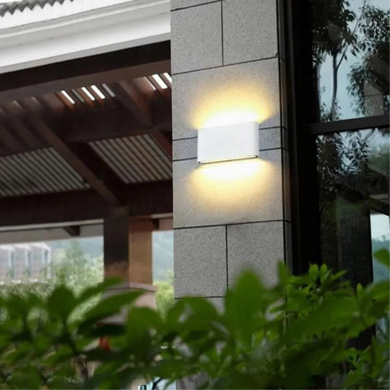 6W 12W LED Wall Lamp Outdoor Waterproof Garden Lighting Aluminum