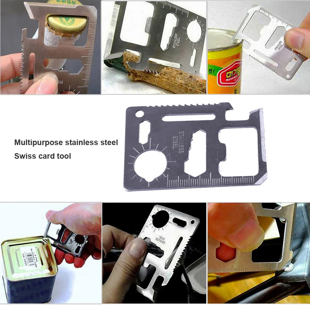 Compact 11 in 1 Tactical Survival kit Outdoor Camping