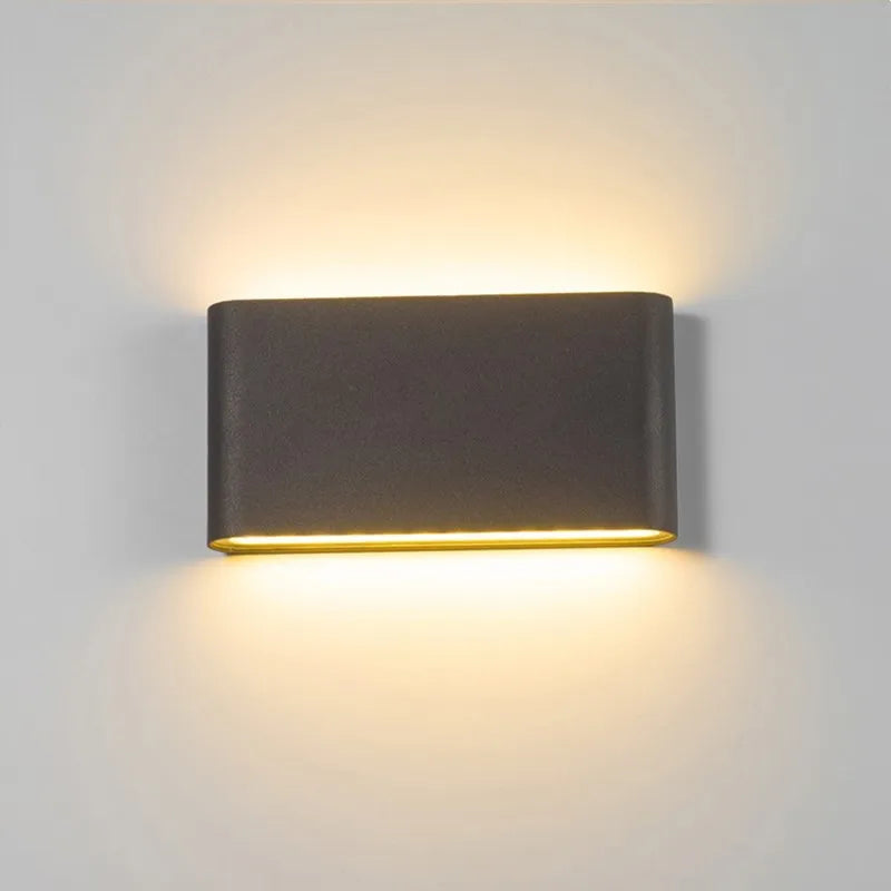 6W 12W LED Wall Lamp Outdoor Waterproof Garden Lighting Aluminum