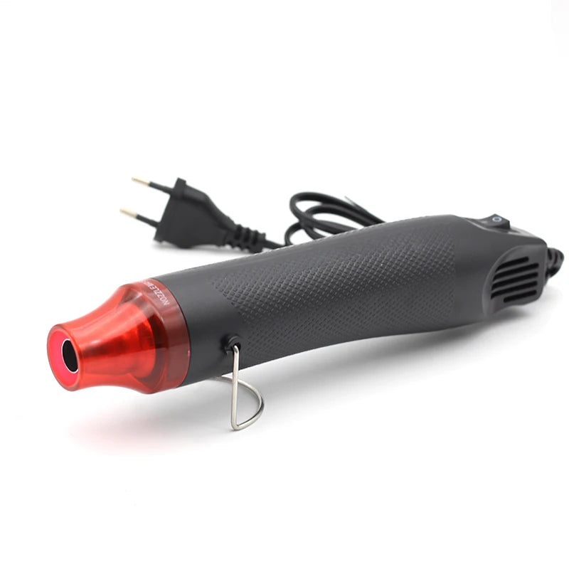 DIY Using Heat Gun Electric Power Hot Hair Dryer Soldering Wrap Blower Heater Shrink Plastic Heat Gun Repair Tool 200℃ 300W