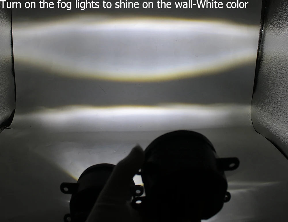 2x Front Full LED Fog Lights with Cut-Line Lens White / Yellow Color Fog Lamp for Honda Stream RSZ RN6 07.2006 2007 2008 05.2009