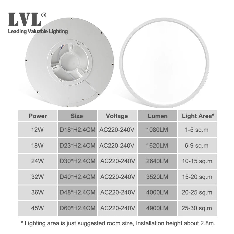 Modern LED Ceiling Light Wood Grain Golden One Light with 3 Colours
