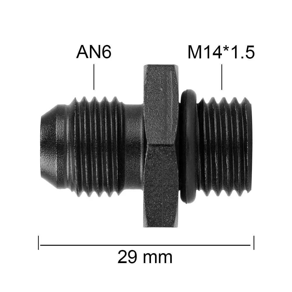 1Pcs Aluminum Alloy AN6/AN8/AN10/AN12 to AN/M14/M16/M18x1.5 Metric Fuel Hose Adapter Pipe Thread Fitting for Oil Cooler System