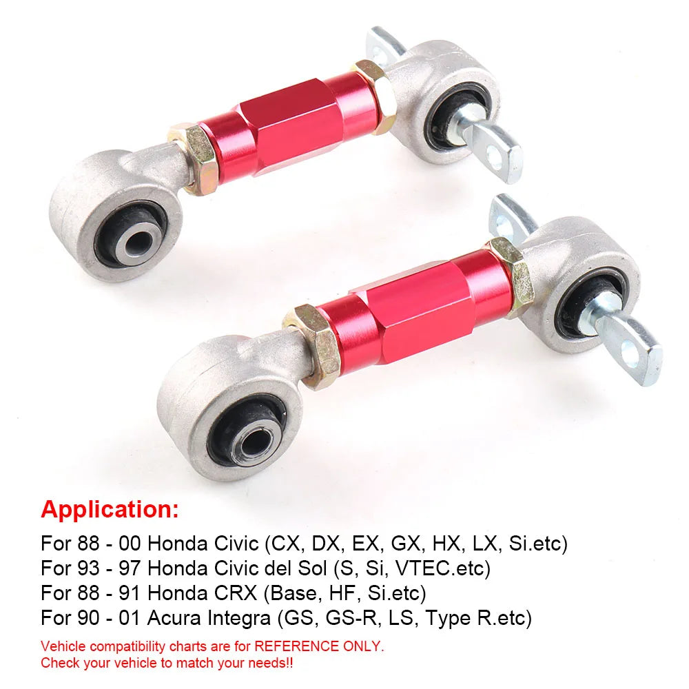 Car Rear Camber KiT For Honda Acura Civic Integra CRX Rear Camber Arm Kit EG EK DC2 EF Rear Camber KiT BX100714