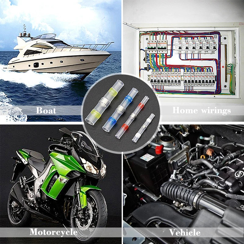Box-Packed Thermal Shrinkage Electrical Car Wire Connector Solder Extrusion Terminals Block Cable Solder Sleeve