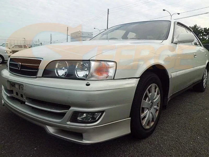 For Toyota Chaser JZX100 Ultra Bright Day Light Turn Signal DTM Style LED Angel Eyes Halo Rings Kit