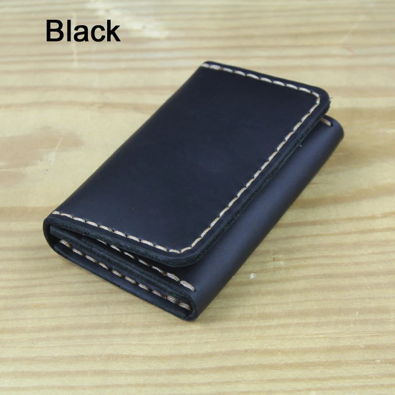 Handmade Genuine Leather Card Wallet Card Holder Unisex