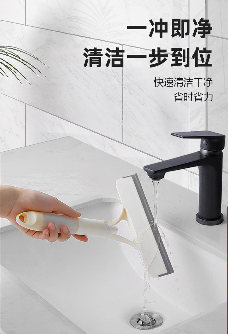 Glass Wiper with Watering Can Glass Cleaning Tool 3-In-1 Mirrors Glass Scraper