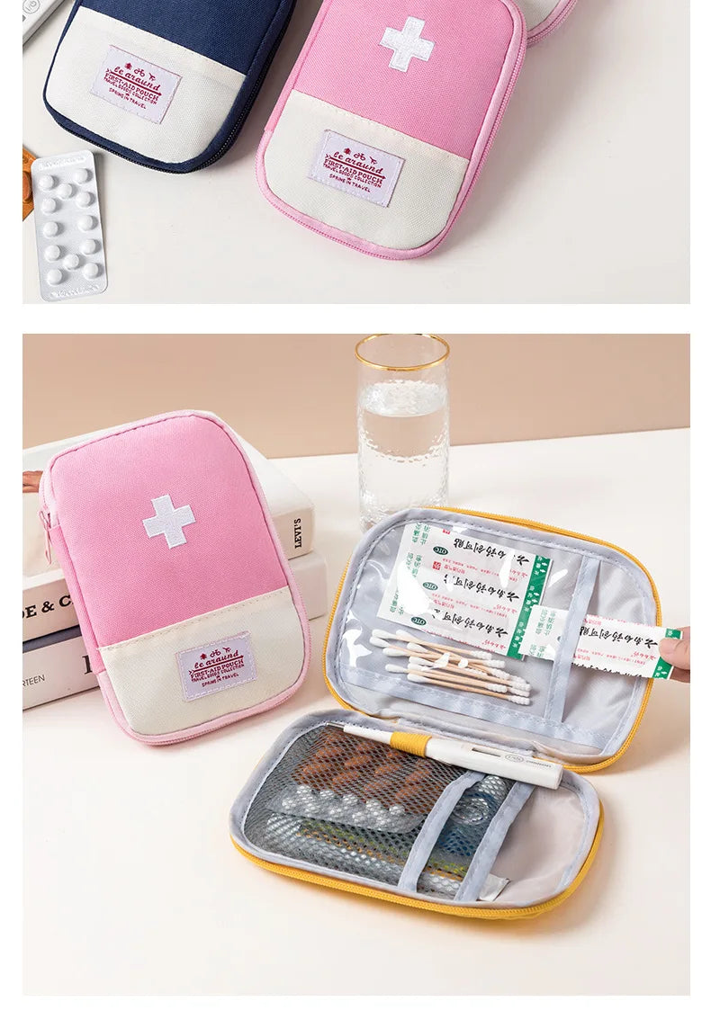 3 Pcs/set Portable Medical Storage Bag First Aid Kit Organizer Home Outdoor Travel Bag