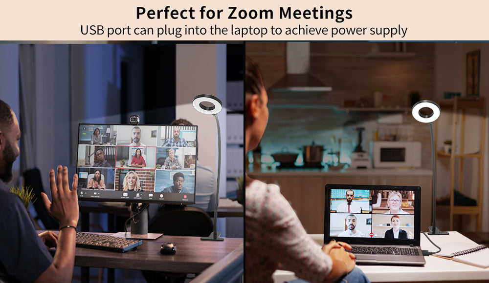 48 LEDs Clip on Desk Lamp 360°Flexible Gooseneck Reading Table Light Eye-Caring USB Clamp Books Night Light Study Read Light