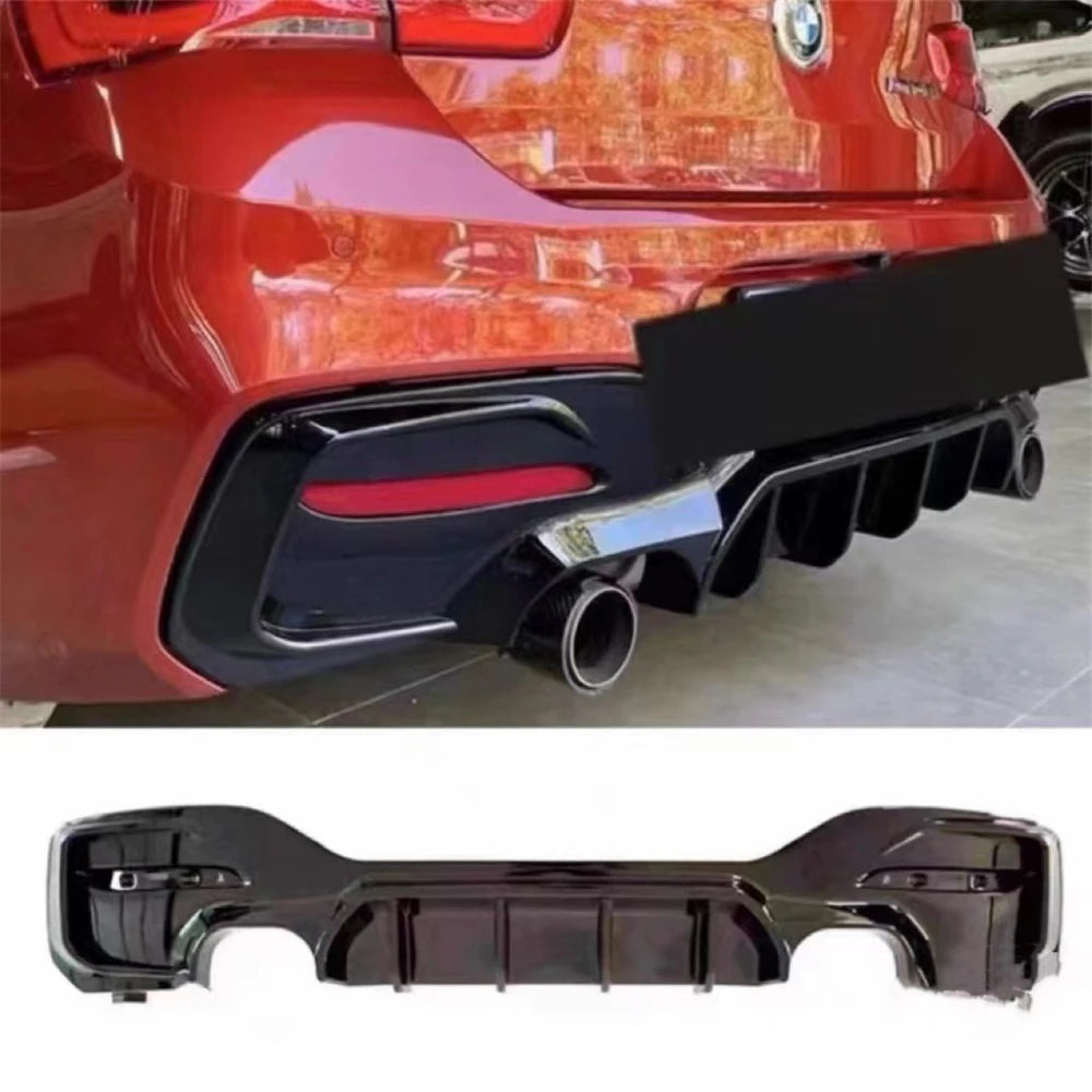 BMW Rear Bumper Lip Diffuser With LED Rear Spoiler For BMW 1er M Sport F20 F21 M135i M140i Fits BMW BMW E92 E93 335I Accessories HOT