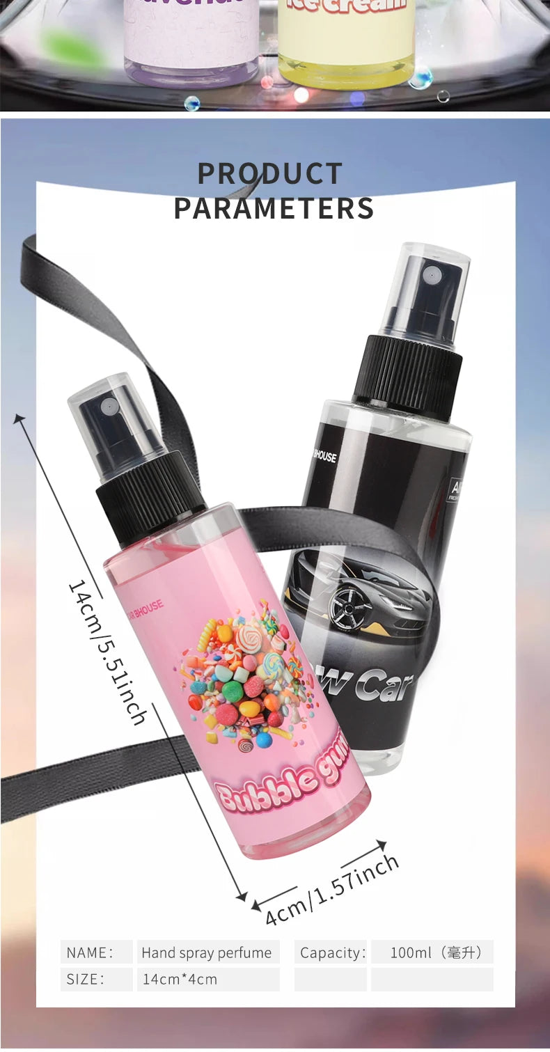 Car Flavouring Car Air Fresheners Perfume strawberry/Ice Flavour Long-Lasting Auto Aromatherapy Car Interior Deodorant Supplies