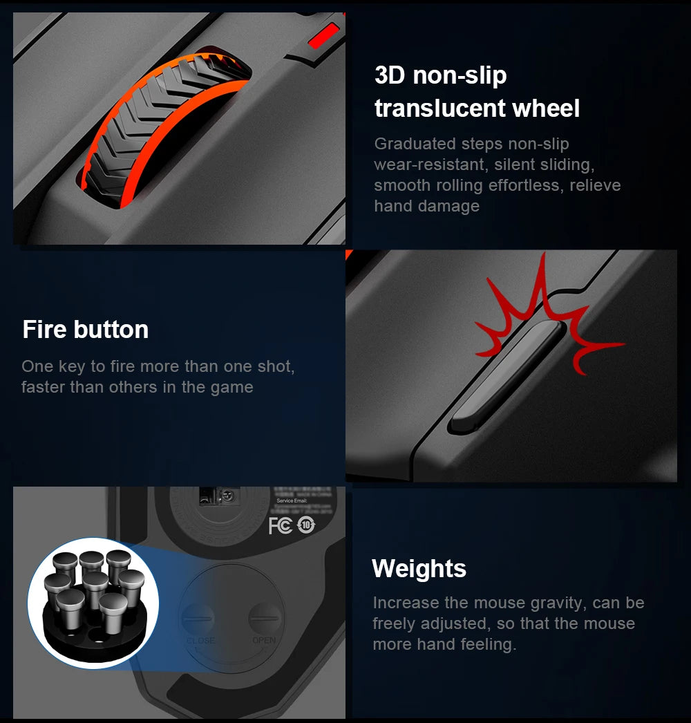 Mouse E-YOOSO X-39 USB Wired RGB Gaming Mouse 16400 DPI PAW3327 19 Buttons Programmable Game Optical Mice for Computer PC Laptop