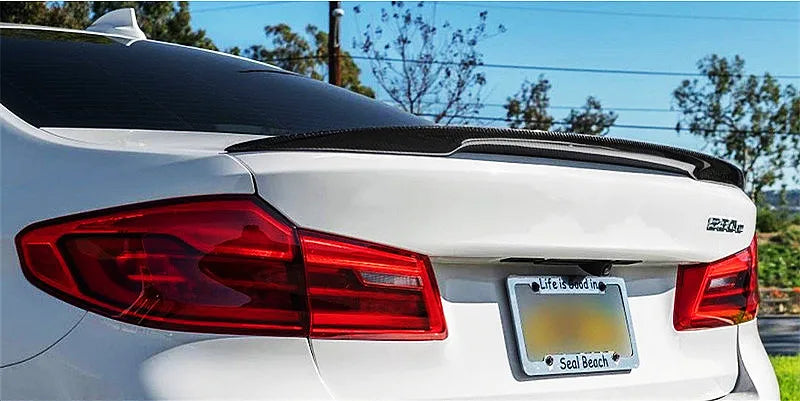 Spoiler for BMW 3 Series F30 F31 F35 M4 MP PSM Style Carbon Glossy Black Rear