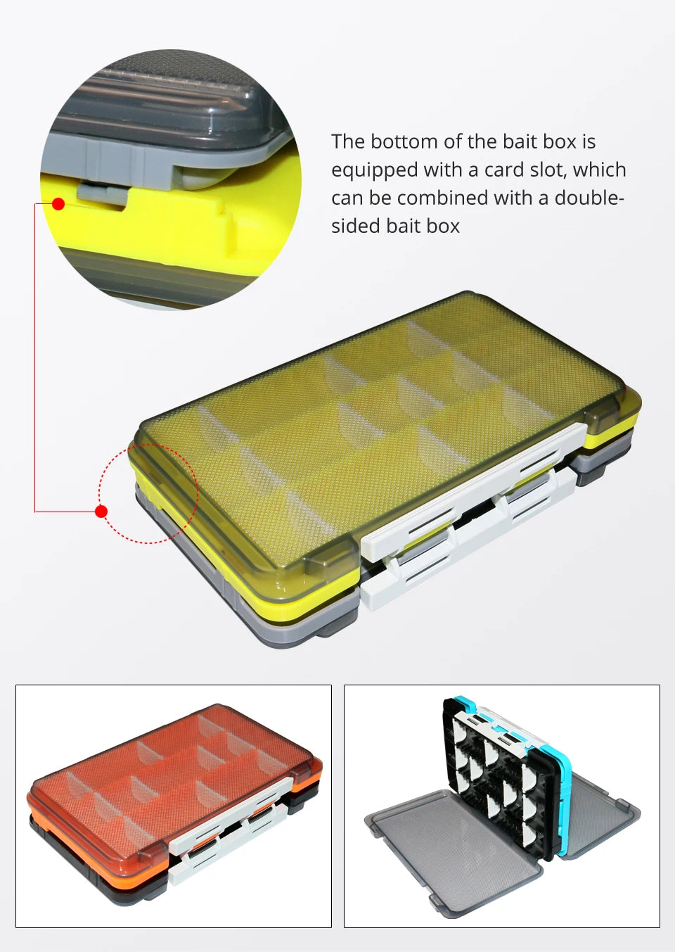 Fishing Box Portable Accessories Box Fisherman Tackle Box Plastic Bait Boxes Hook Organizer Storage Tool For Carp Fishing Goods