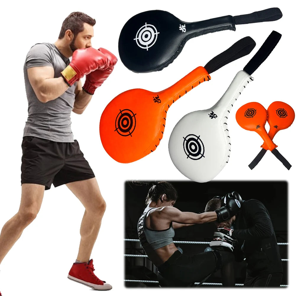 Boxing Focus Pads Boxing Hand Target PU Leather Punching Mitts Wear Resistant Kick Boxing Gloves Pads for Boxing MMA Muay Thai