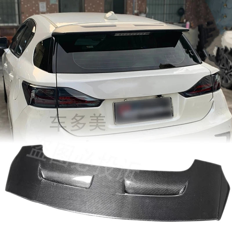 Suitable for Lexus CT200h CT200 2010-2022 car trunk wing body kit accessories high-quality carbon fiber rear roof lip spoiler