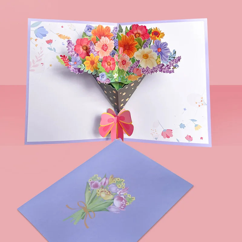 1pcs 3D Butterfly Pop Up Card, Valentine's Day, Mother, Anniversary, Wedding Invitation Greeting, Birthday Gift, Thank You