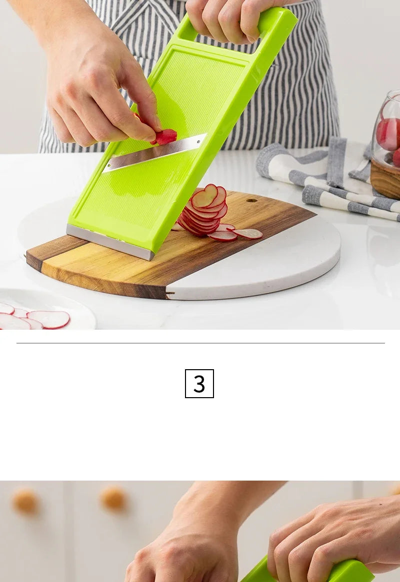 Handheld Multifunctional Kitchen Vegetable Cutter Slicer Radish Shaving Potato Shaving Salad Cucumber Slicer Home Kitchen Tool