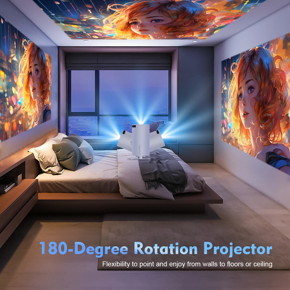 Magcubic HY300 Pro 4K HD Projector Android11 Dual Wifi6