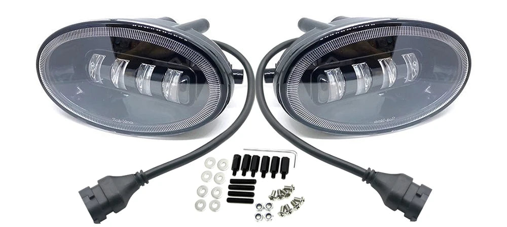 2x Front Full LED Fog Lights with Cut-Line Lens White / Yellow Color Fog Lamp for Honda Stream RSZ RN6 07.2006 2007 2008 05.2009