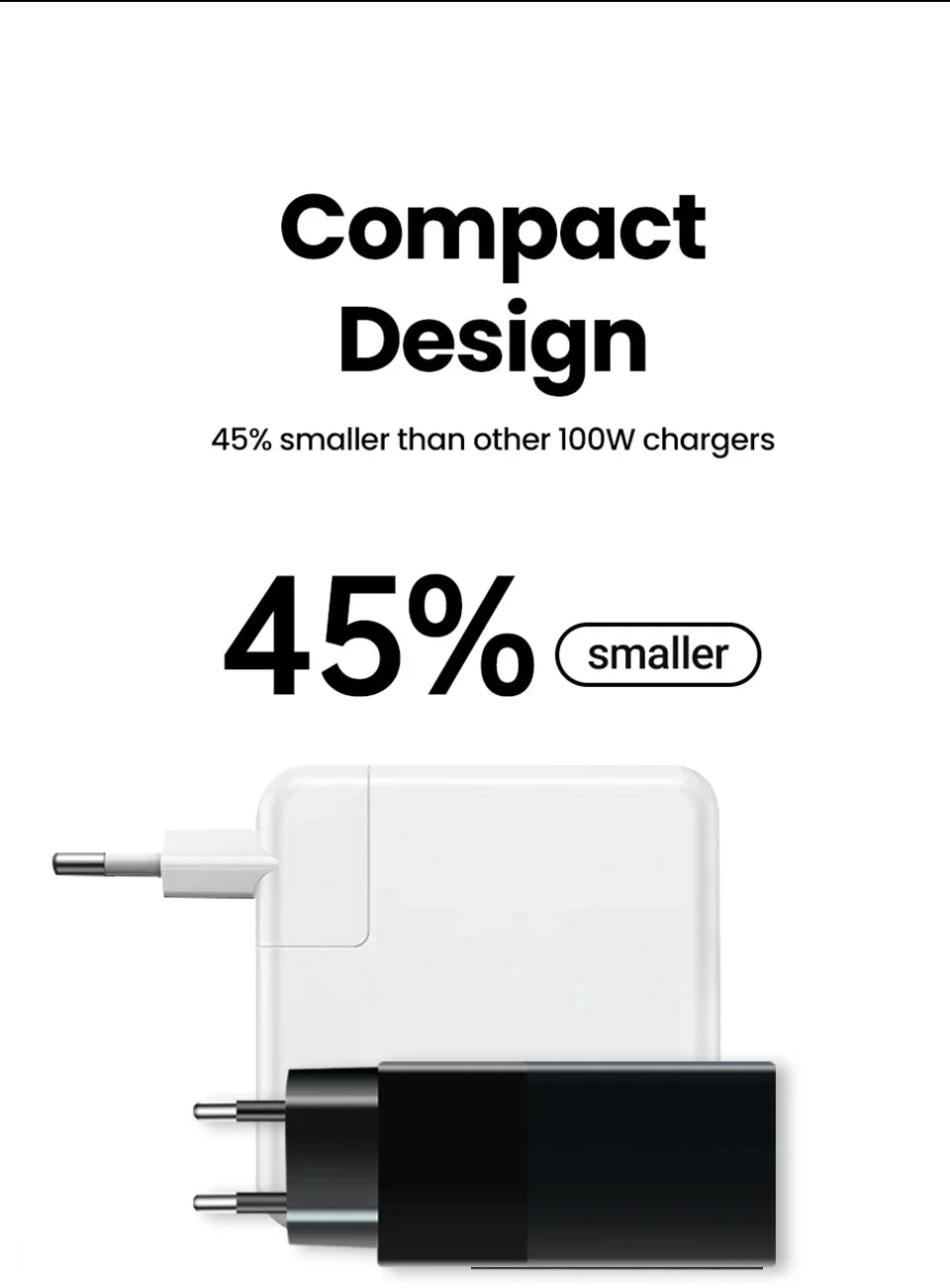 PD 100W GaN Charger USB Type C Fast Charger With Quick Charge 4.0 3.0 USB Phone Charger For iPhone 16 Pro Max Galaxy S24 Laptop