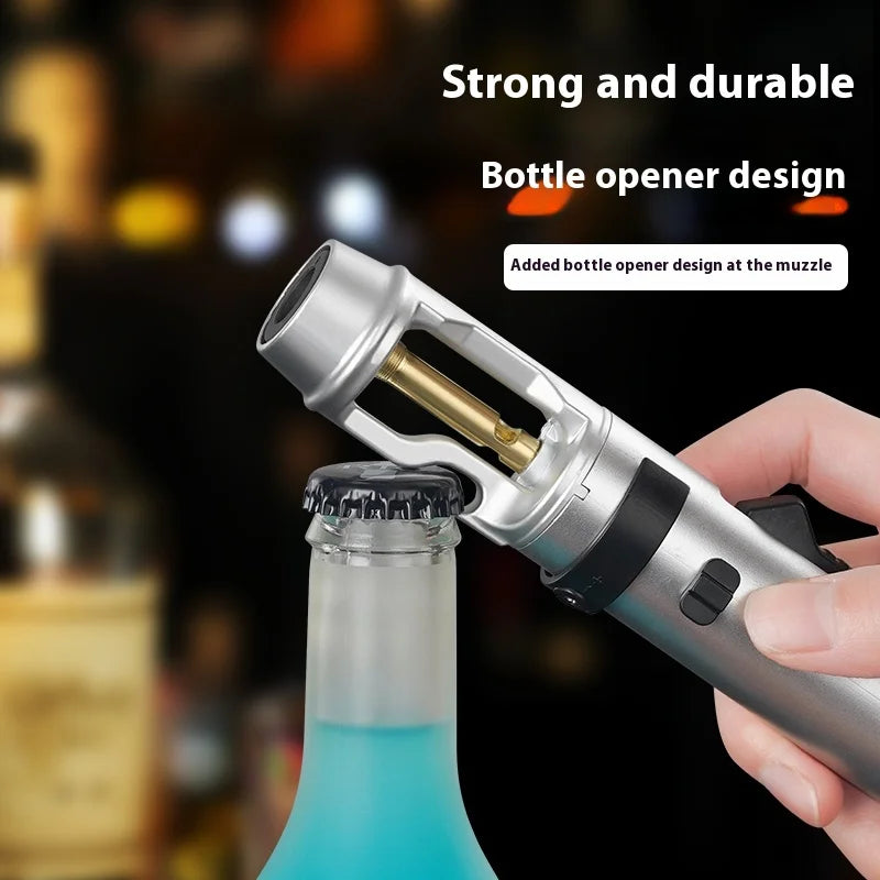 Powerful Metal Gas Lighter Windproof Kitchen Cooking Torch Flame Jet Barbecue