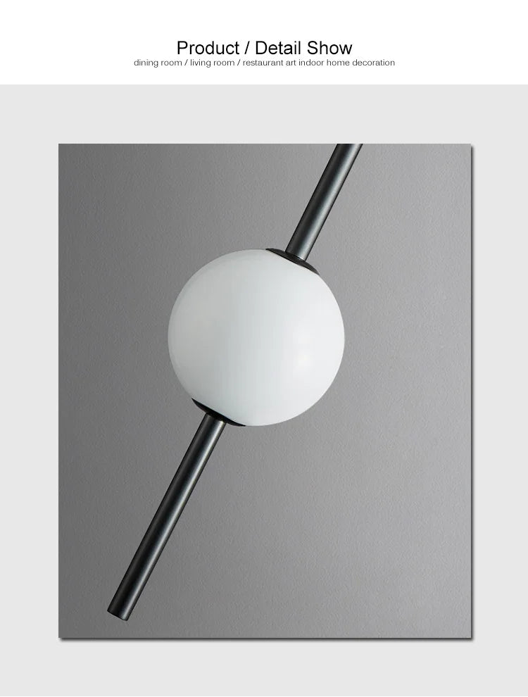 Nordic Simple Glass Ball Pendant Lights Dining Room Bedroom Decor