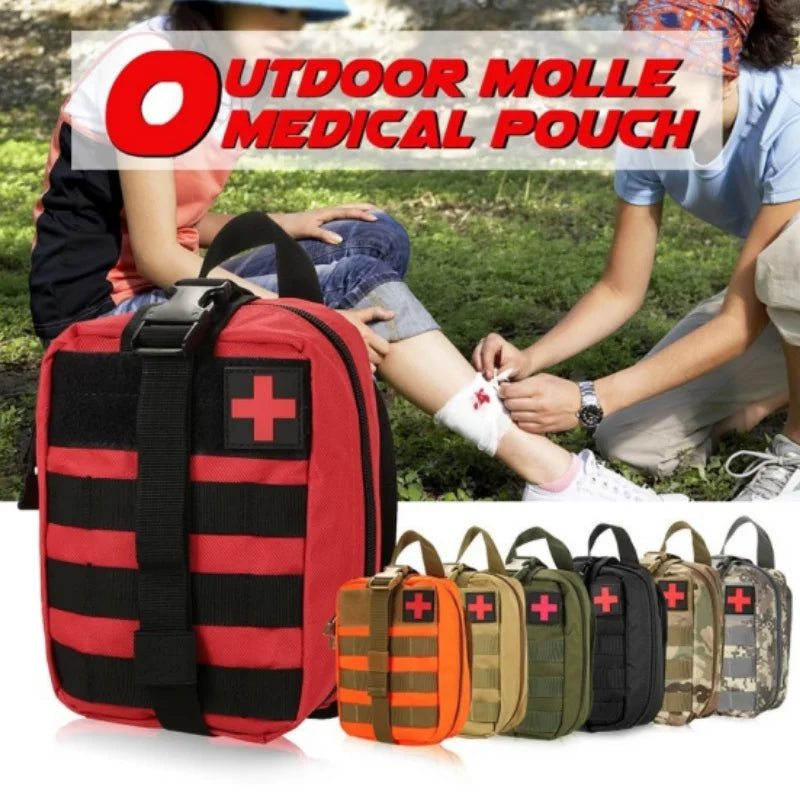 Portable Tactical First Aid Kit Medical Bag For Hiking Travel Home Emergency