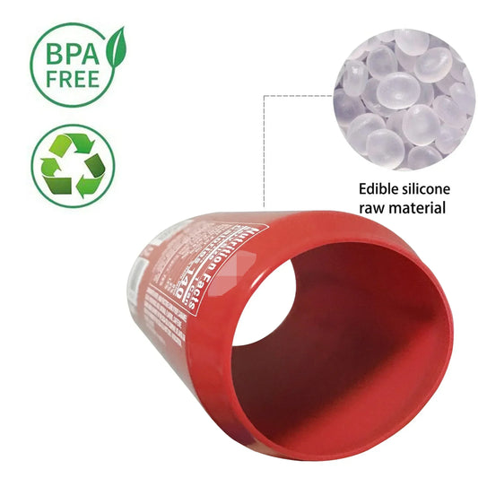 Silicone beer can cover Bottle Sleeve hide a beer