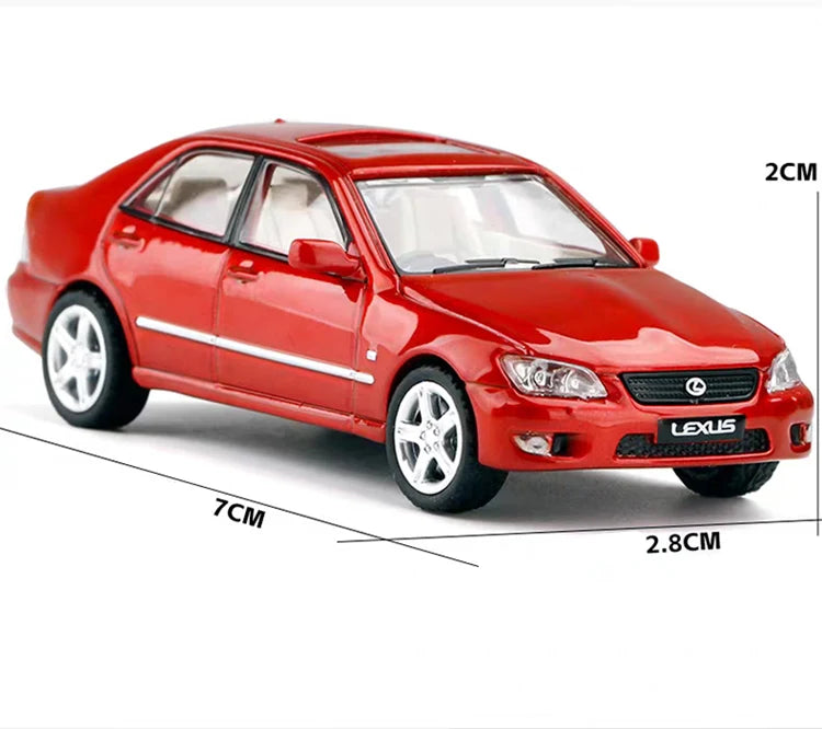 1:64 LEXUS IS300 Alloy Car Model Diecasts Metal Classic Vehicles Car Model High Miniature Scale Collection